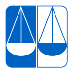 Lawyers' Committee for Civil Rights Under Law logo with two scales in blue contrast