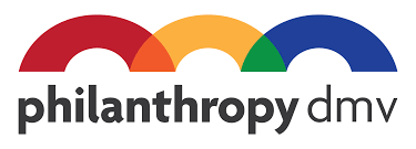 Philanthropy DMV logo showing three connected arches above the name of the organization